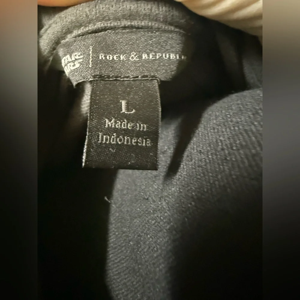 Rock & Republic Charcoal STAR WARS zip front hoodie - Picture 6 of 6